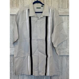 Cubavera Men’s Short Sleeved Button Down Shirt 3XLT Beach Wedding